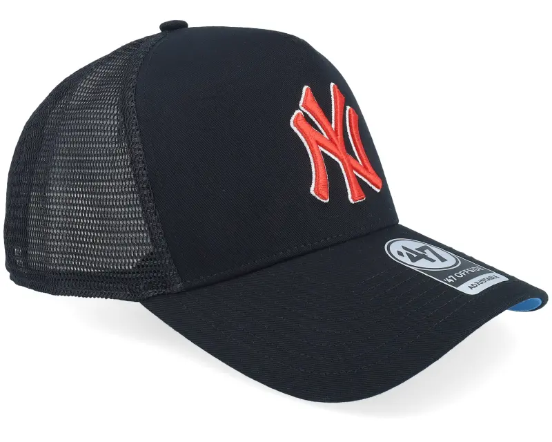 47 Brand New York Yankees MLB Mesh 47 Offside Dt Black A-frame Trucker online