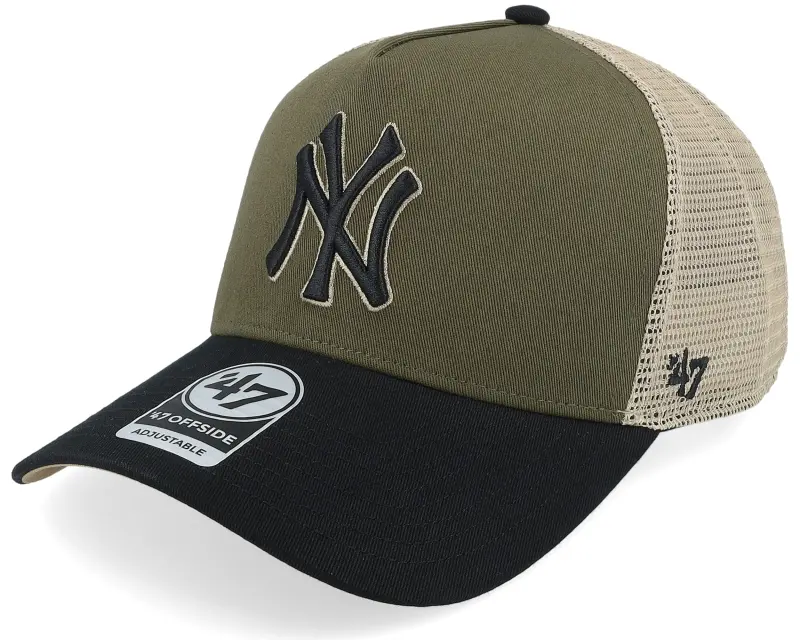 47 Brand New York Yankees MLB Mesh 47 Offside Dt Sedalwood/Black A-frame Trucker online