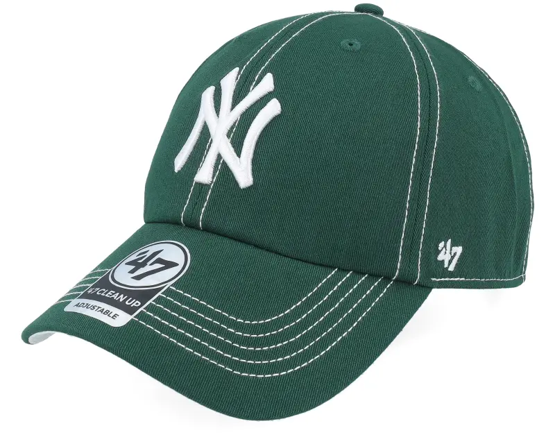 47 Brand New York Yankees MLB Stitch 47 Clean Up Dark Green Dad Cap online