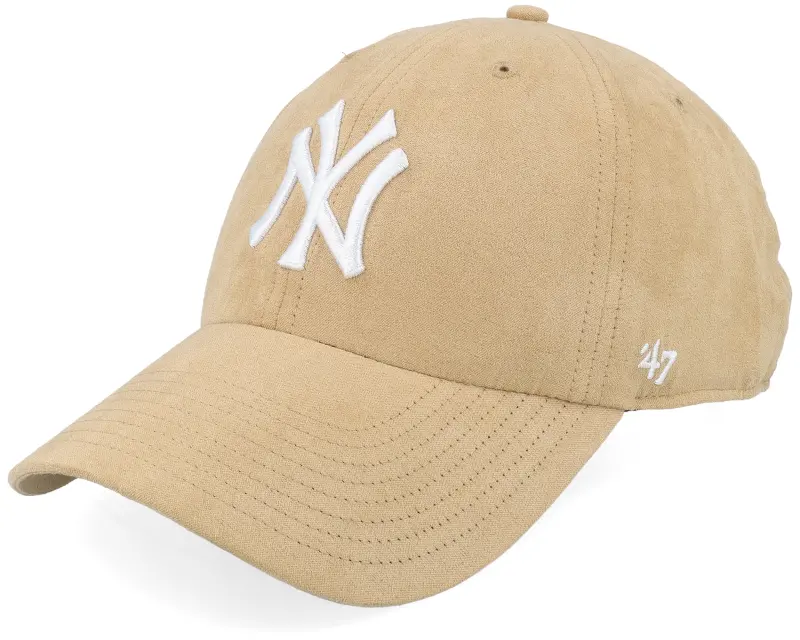 47 Brand New York Yankees MLB Suede 47 Clean Up Khaki Dad Cap online