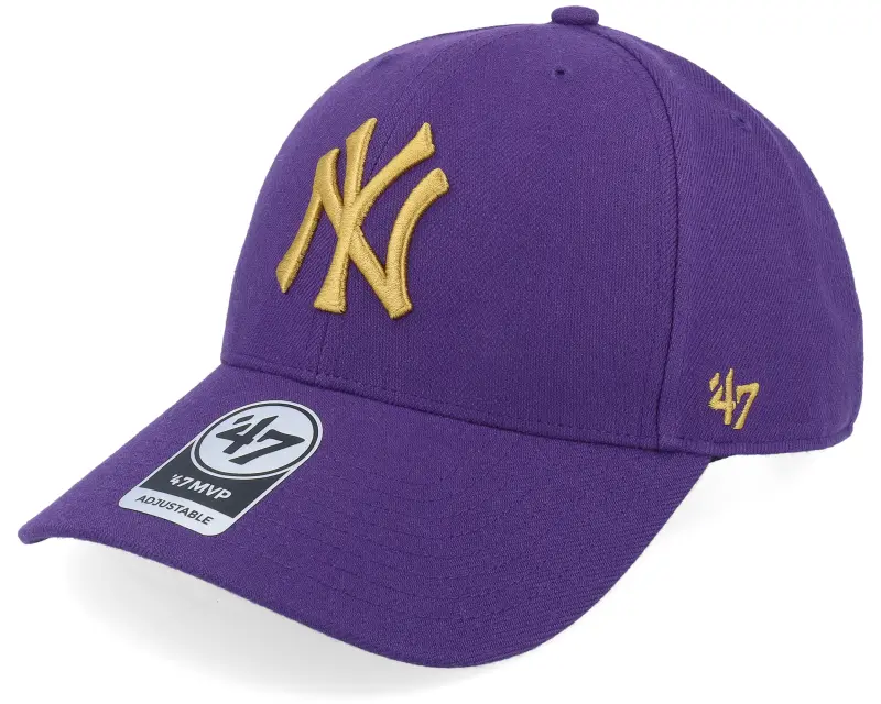 47 Brand New York Yankees Mvp Purple/Antique Gold Adjustable online