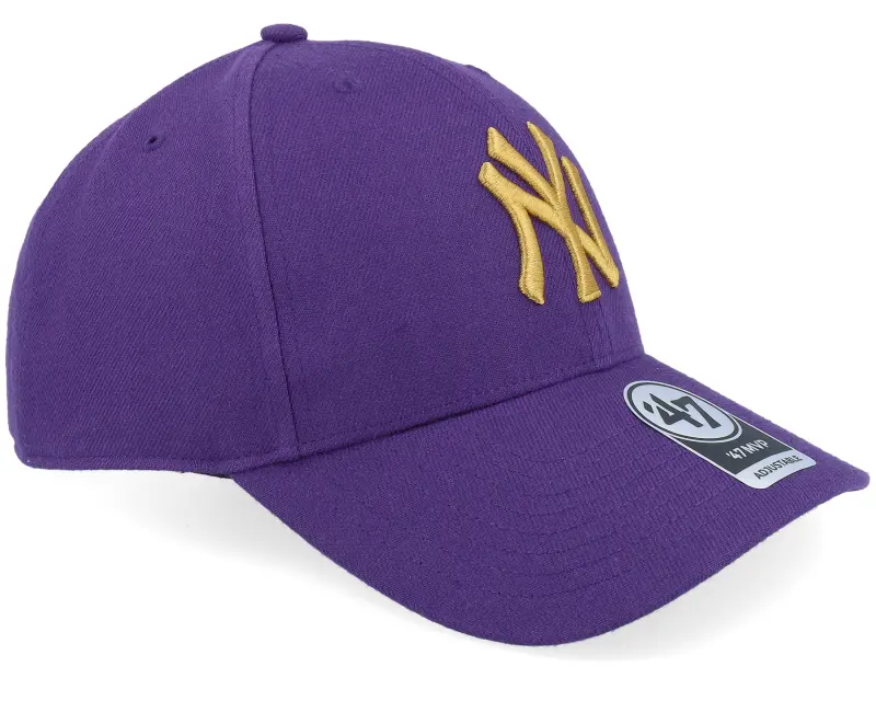 47 Brand New York Yankees Mvp Purple/Antique Gold Adjustable online