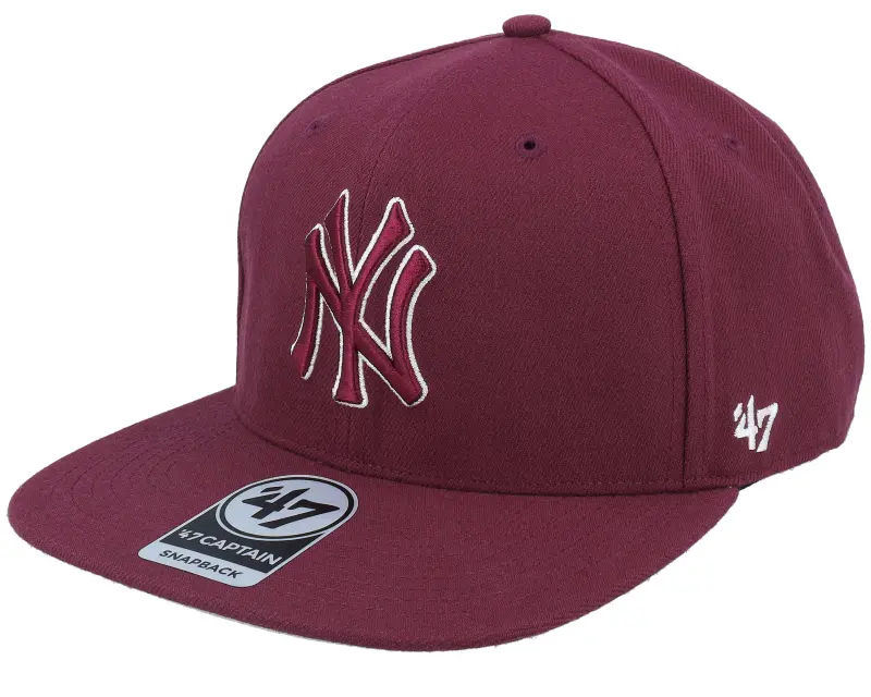 47 Brand New York Yankees No Shot Tain Maroon Snapback online