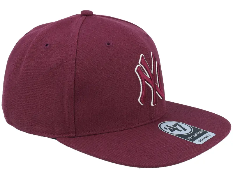 47 Brand New York Yankees No Shot Tain Maroon Snapback online