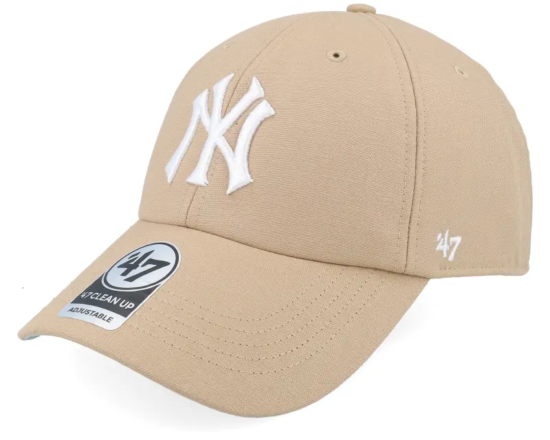 47 Brand New York Yankees Polar Freeze Clean Up Khaki Dad Cap online