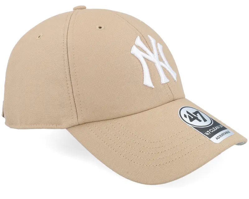 47 Brand New York Yankees Polar Freeze Clean Up Khaki Dad Cap online