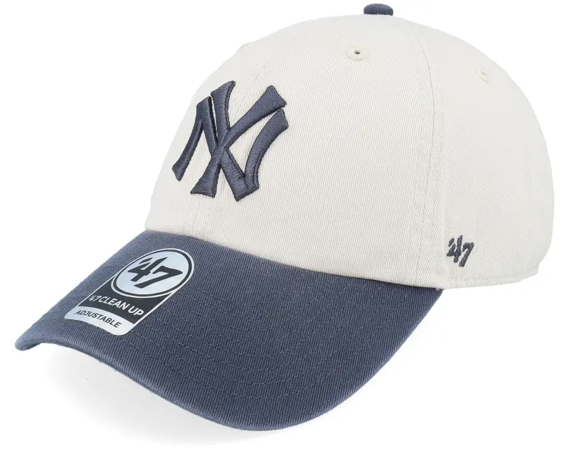 47 Brand New York Yankees Two Tone Clean Up Bone/Navy Dad Cap online