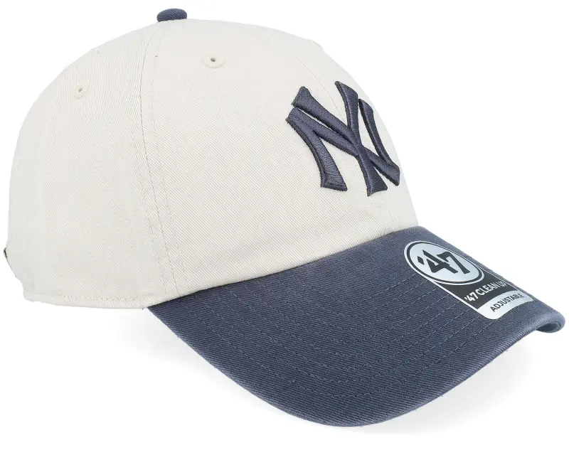 47 Brand New York Yankees Two Tone Clean Up Bone/Navy Dad Cap online