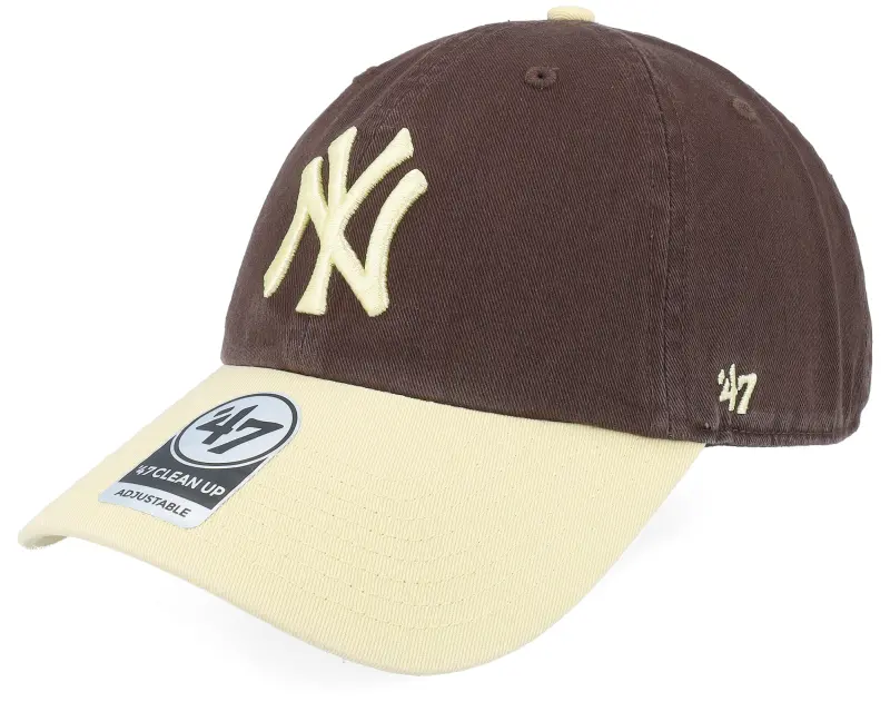 47 Brand New York Yankees Two Tone Clean Up Brown Dad Cap online