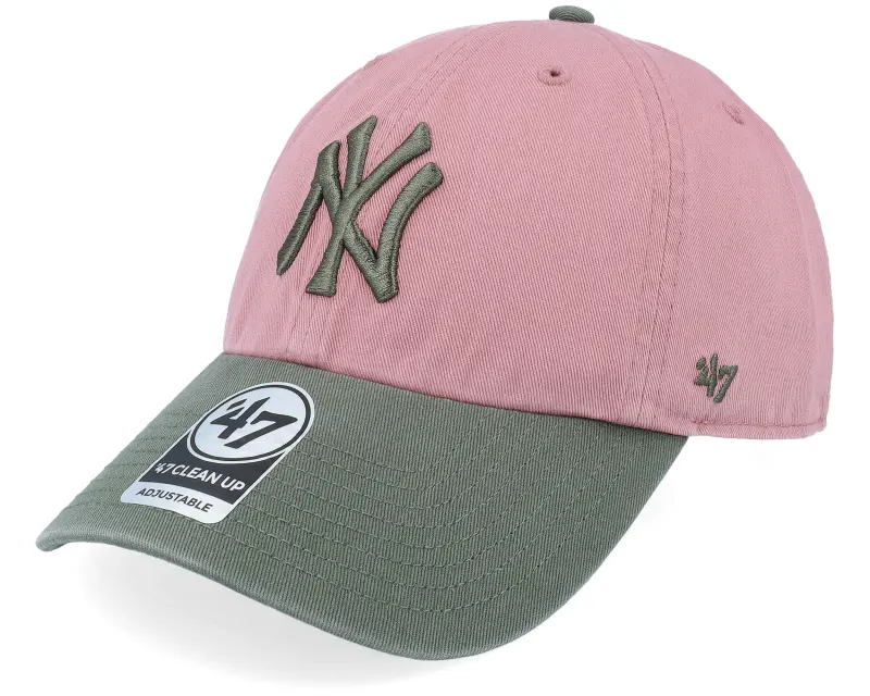 47 Brand New York Yankees Two Tone Clean Up Mauve Dad Cap online