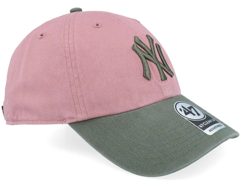 47 Brand New York Yankees Two Tone Clean Up Mauve Dad Cap online