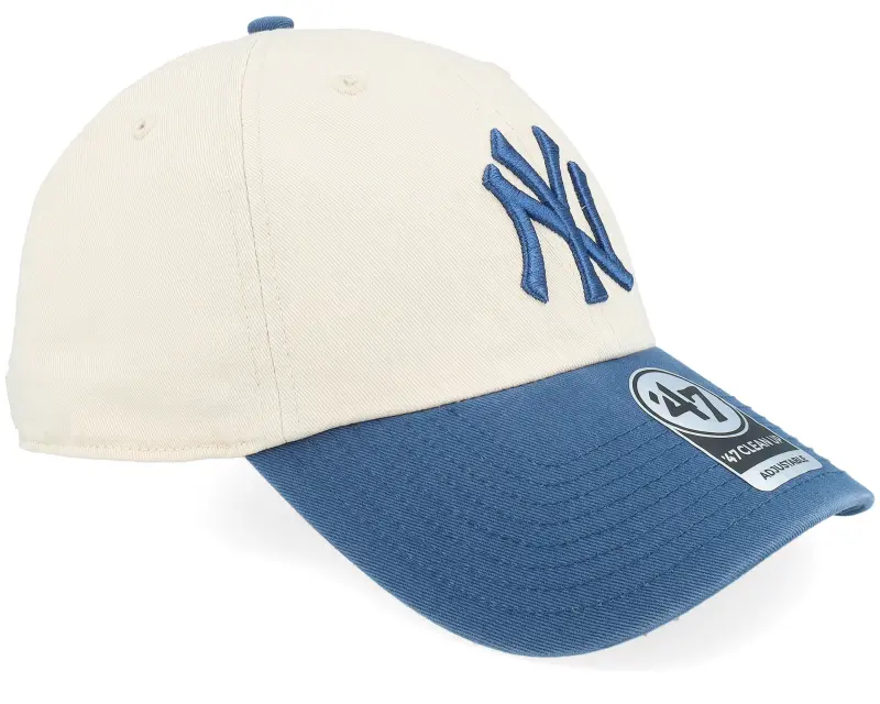 47 Brand New York Yankees Two Tone Clean Up Natural/Royal Dad Cap online