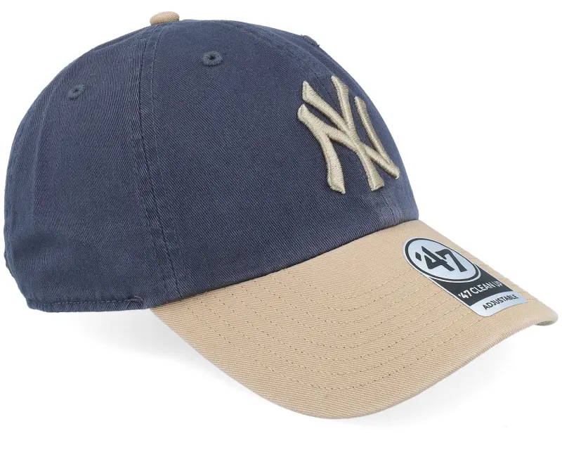 47 Brand New York Yankees Two Tone Clean Up Navy/Camel Dad Cap online