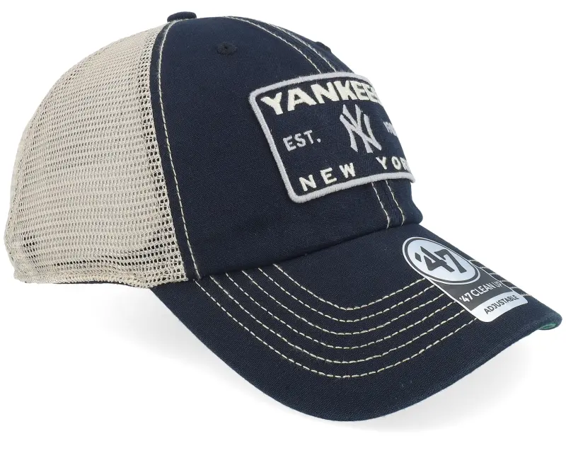 47 Brand New York Yankees Wabash Clean Up Vintage Black/Natural Trucker online