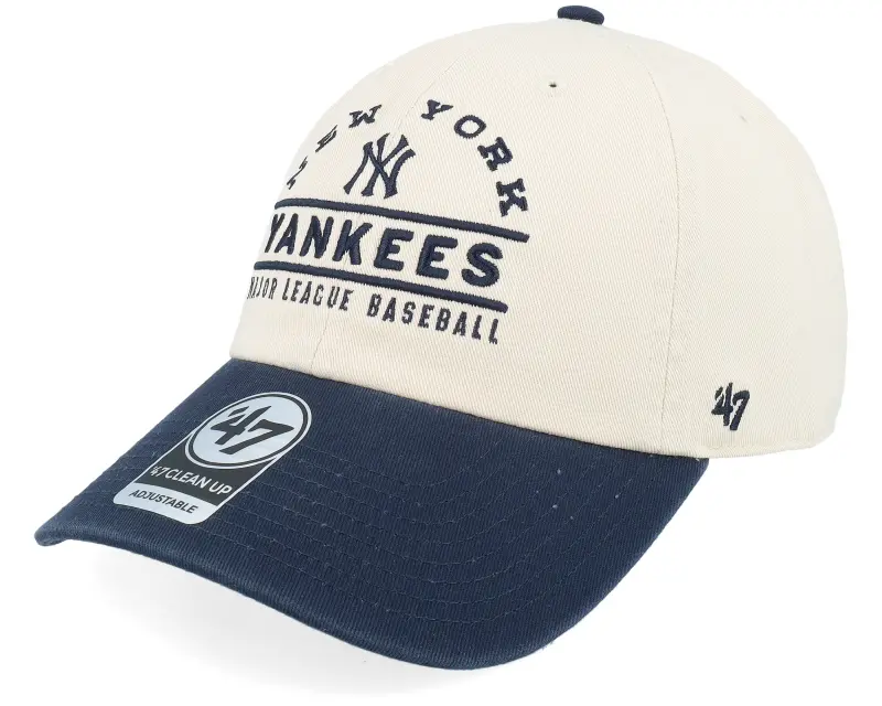 47 Brand New York Yankees Windham Clean Up Natural/Navy Dad Cap online