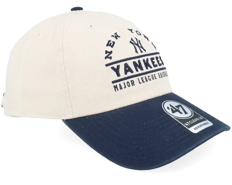 47 Brand New York Yankees Windham Clean Up Natural/Navy Dad Cap online