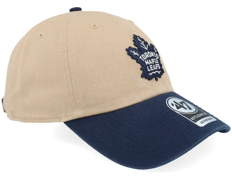 47 Brand Toronto Maple Leafs NHL Tone 47 Clean Up Khaki/Navy Dad Cap online