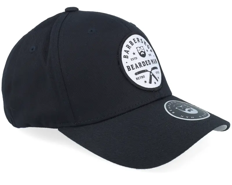 Bearded Man Barber Shop Retro Style Wooly Combed Black Flexfit online