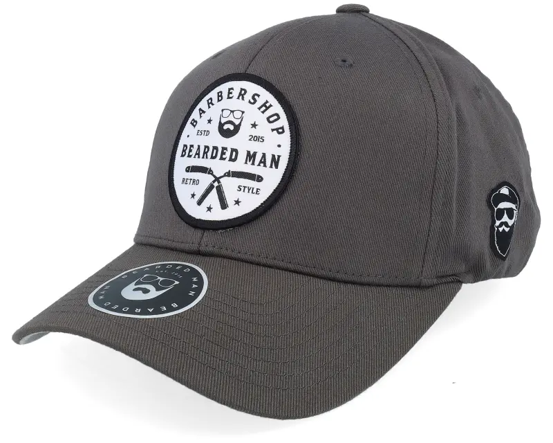 Bearded Man Barber Shop Retro Style Wooly Combed Dark Grey Adjustable online