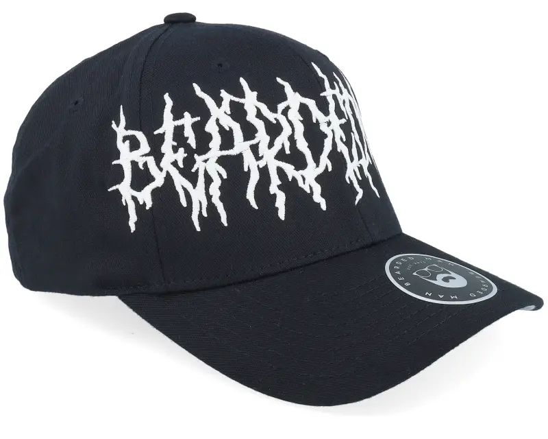 Bearded Man Big Death Metal Logo Wooly Combed Black Flexfit online