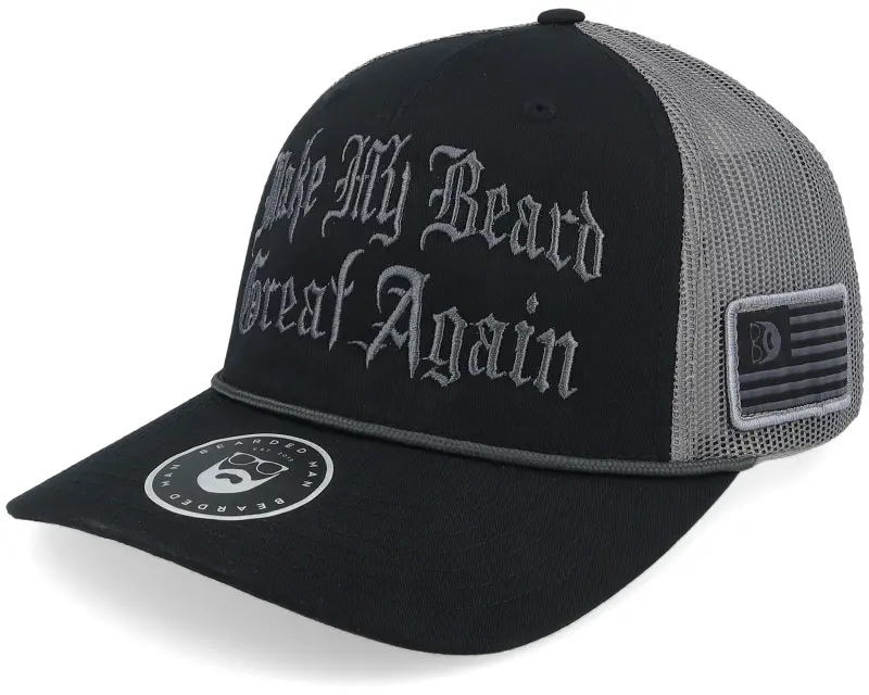 Bearded Man Make My Beard Great Again Charcoal Rope Trucker online