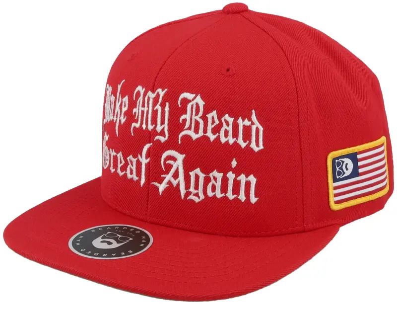 Bearded Man Make My Beard Great Again Red Snapback online