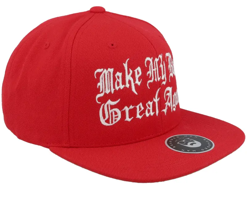 Bearded Man Make My Beard Great Again Red Snapback online