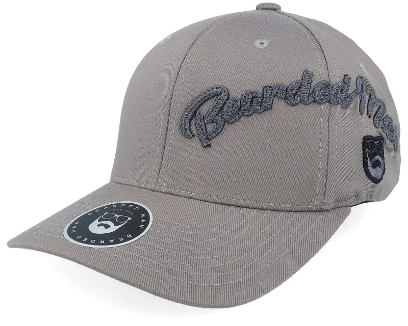 Bearded Man Side Arch 3d Logo Grey Wooly Combed Flexfit online