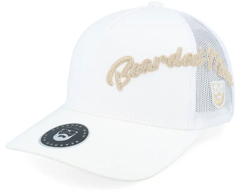Bearded Man Side Arch 3d Logo White A-frame Trucker online