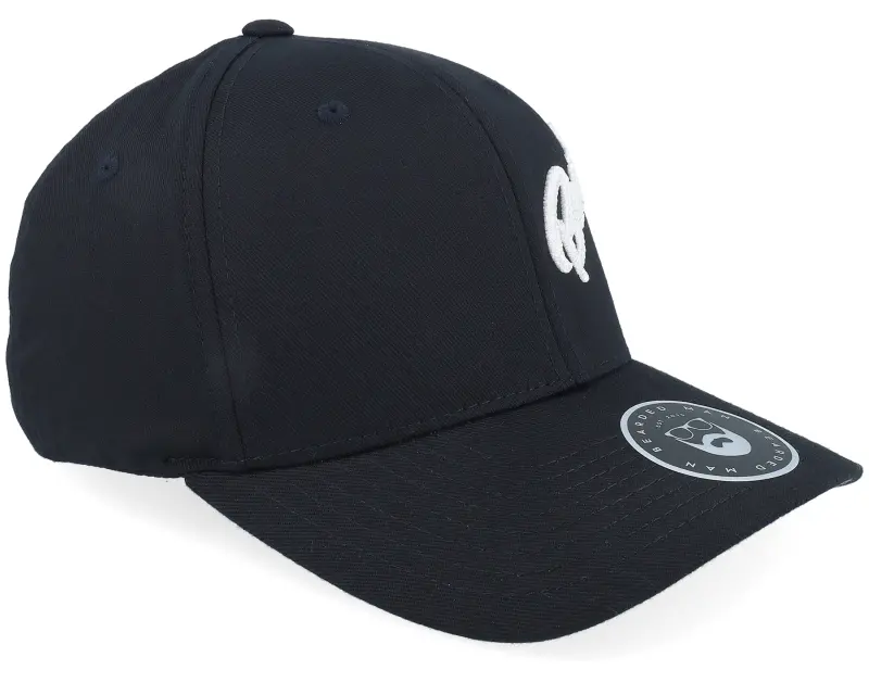 Bearded Man Side Arch 3d Logo White Wooly Combed Black Flexfit online