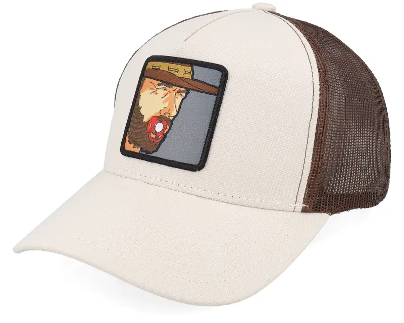 BOOM Grown Man With Pacifier Canvas Beige/Brown A-frame Trucker online