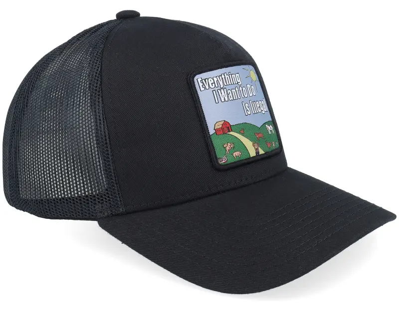 BOOM Just A Jocke Quote Patch Black A-frame Trucker online