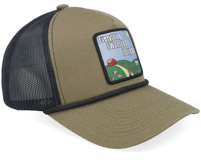 BOOM Just A Jocke Quote Patch Rope Olive/Black A-frame Trucker online