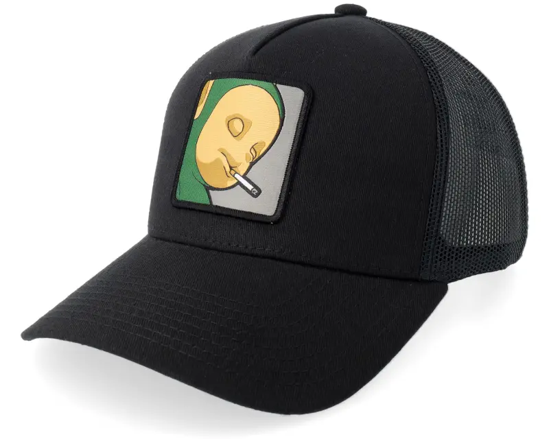 BOOM Little Green Smoke Guy Black A-frame Trucker online