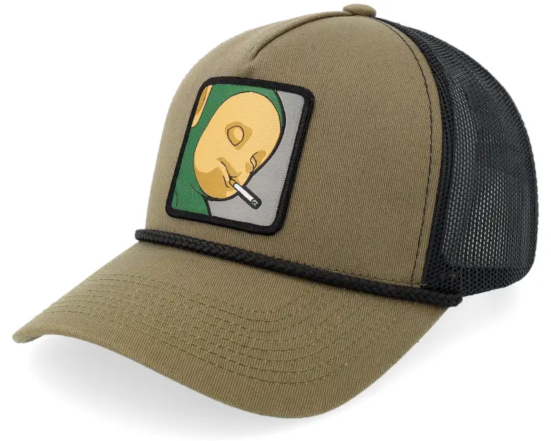 BOOM Little Green Smoke Guy Rope Olive/Black A-frame Trucker online