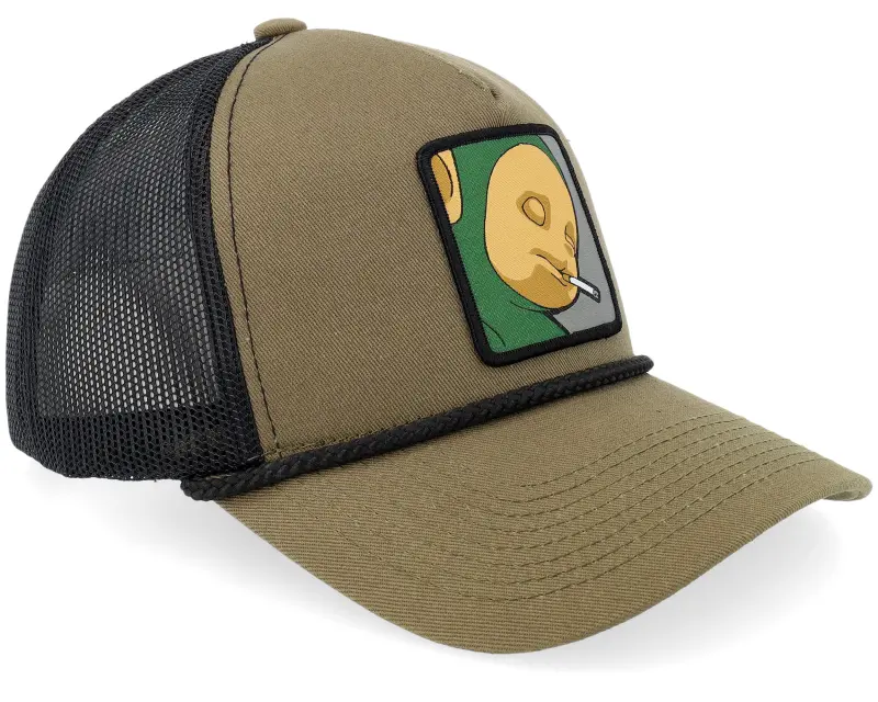 BOOM Little Green Smoke Guy Rope Olive/Black A-frame Trucker online