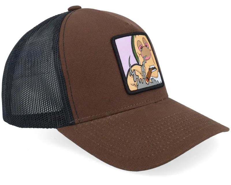 BOOM Little Man Smoke Patch Canvas Brown/Black A-frame Trucker online