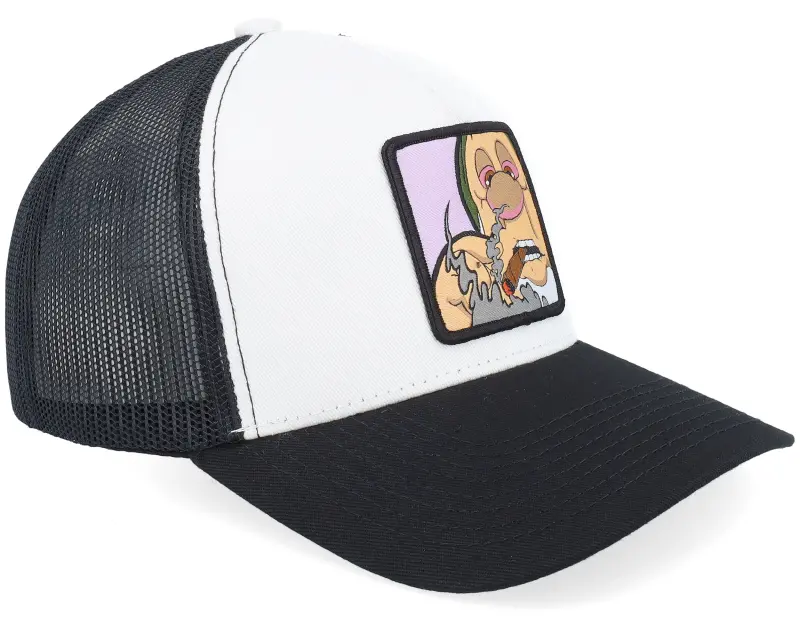 BOOM Little Man Smoke Patch White/Black A-frame Trucker online
