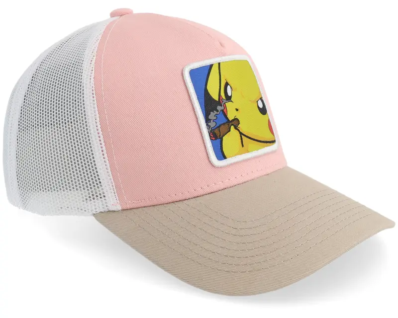 BOOM Poke Smoke Patch Light Pink/White/Light Grey A-Frame Trucker online