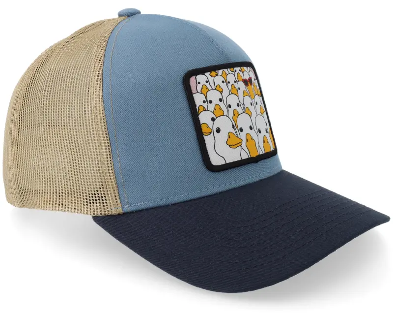 BOOM Silliest Goose Patch Light Blue/Khaki/Navy A-frame A-Frame Trucker online