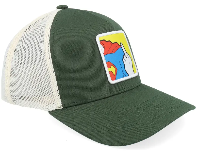 BOOM Super Fu Patch Dark Green/Stone A-frame Trucker online