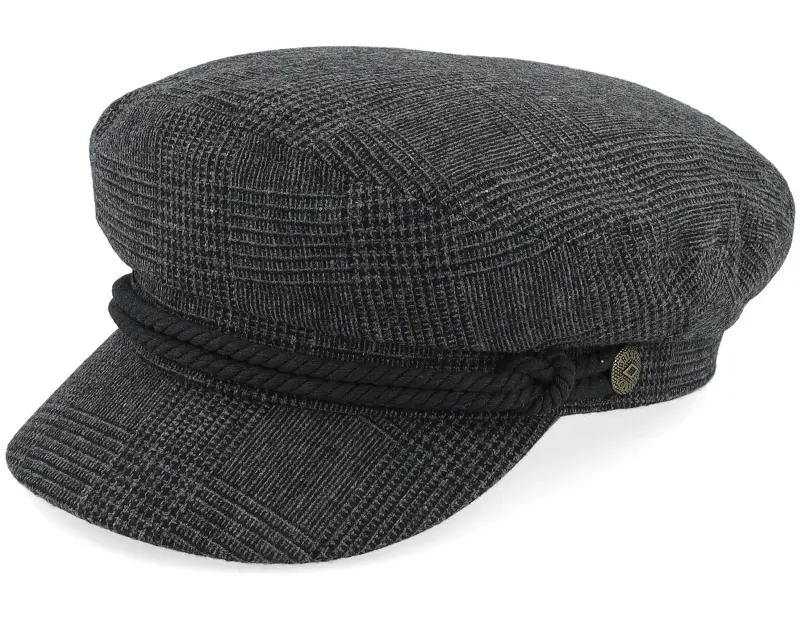 Brixton Fiddler Cap Grey Shadow Plaid Vega Cap online