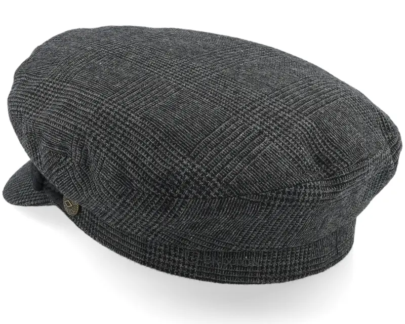 Brixton Fiddler Cap Grey Shadow Plaid Vega Cap online