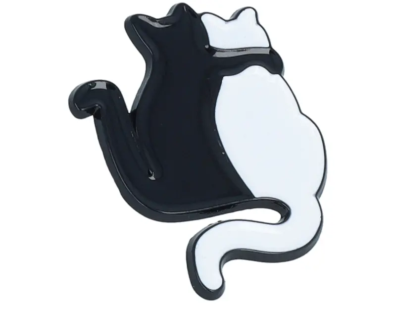 Cap Pins Black & White Cats Metal Enamel Pin online