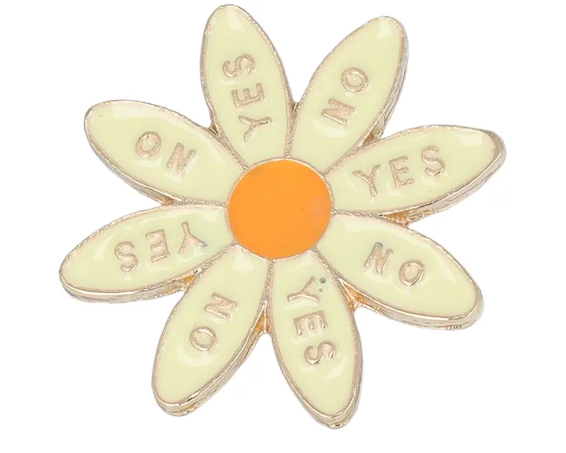Cap Pins Decision Daisy Metal Enamel Pin online