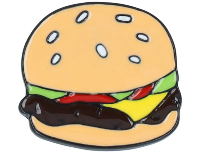 Cap Pins Hamburger Metal Enamel Pin online