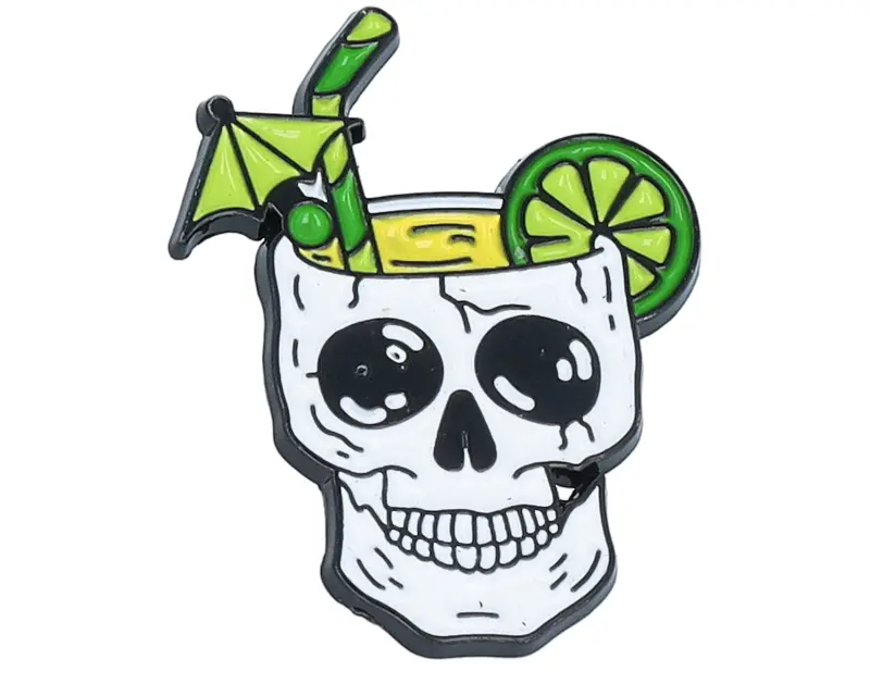 Cap Pins Lemonade Skull Metal Enamel Pin online