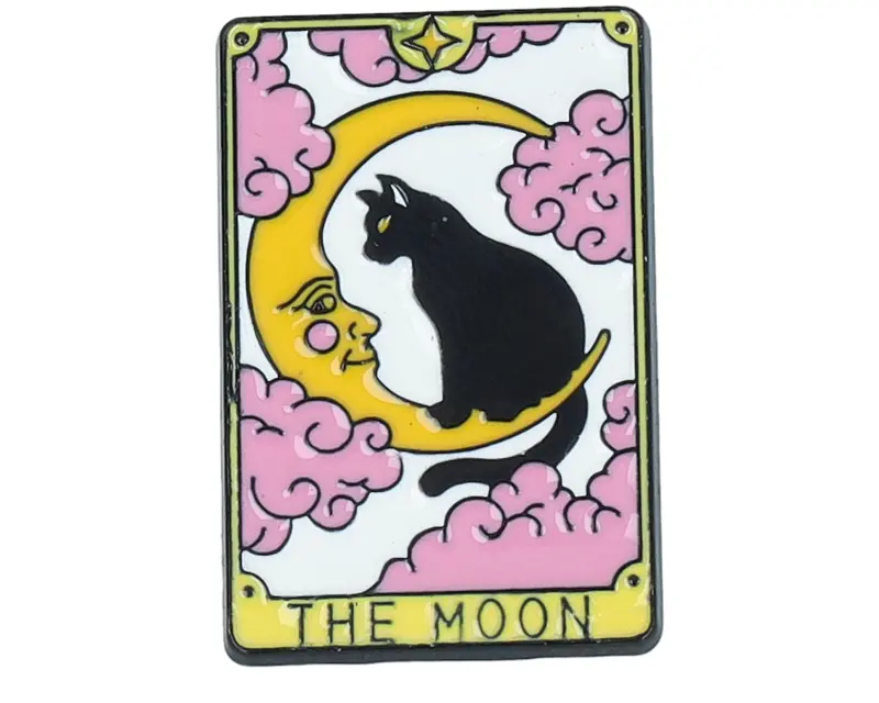 Cap Pins Tarot Cat Moon Metal Enamel Pin online