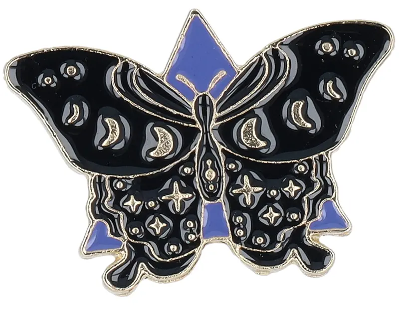 Cap Pins Witch Butterfly Dark Metal Enamel Pin online