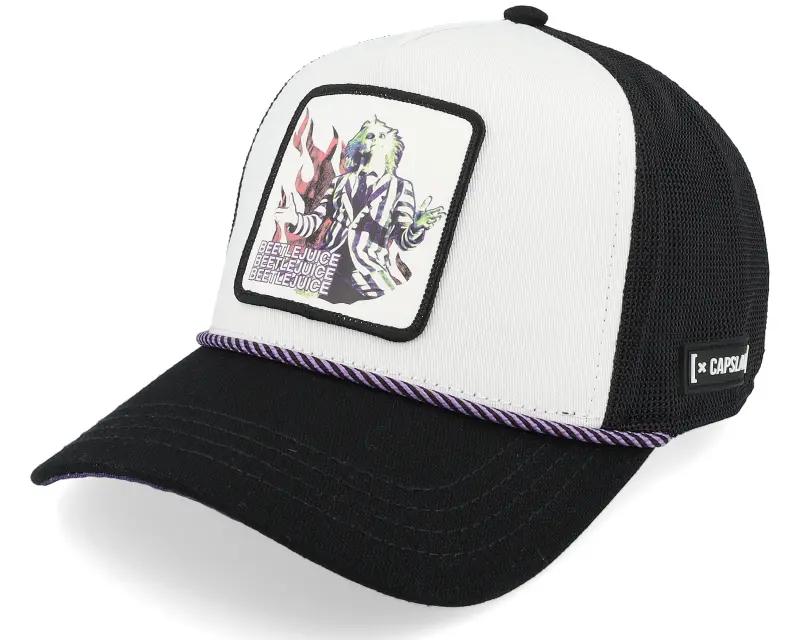 Capslab Beetlejuice White/Black A-frame Trucker online